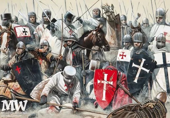 在包圍圈內被殲滅的十字軍騎士