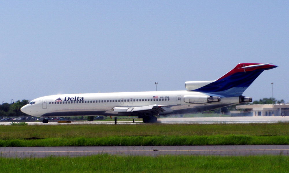 達美航空的727-200