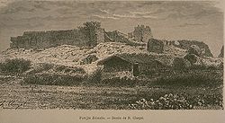 1875年已成廢墟的熱蘭遮城