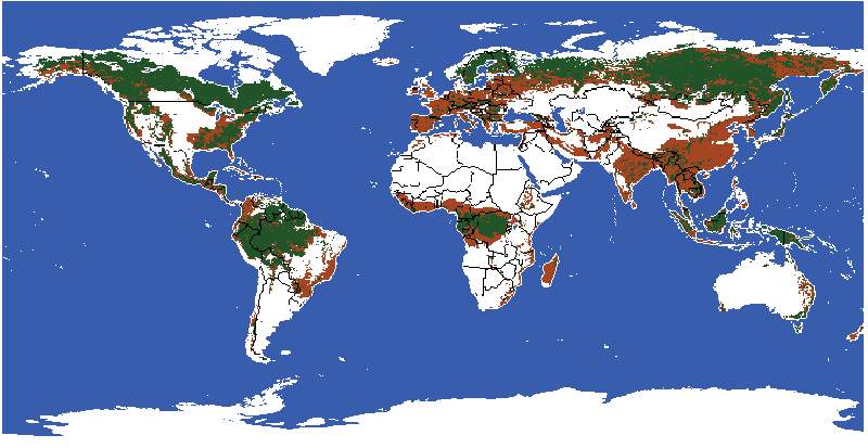 世界森林資源分布圖