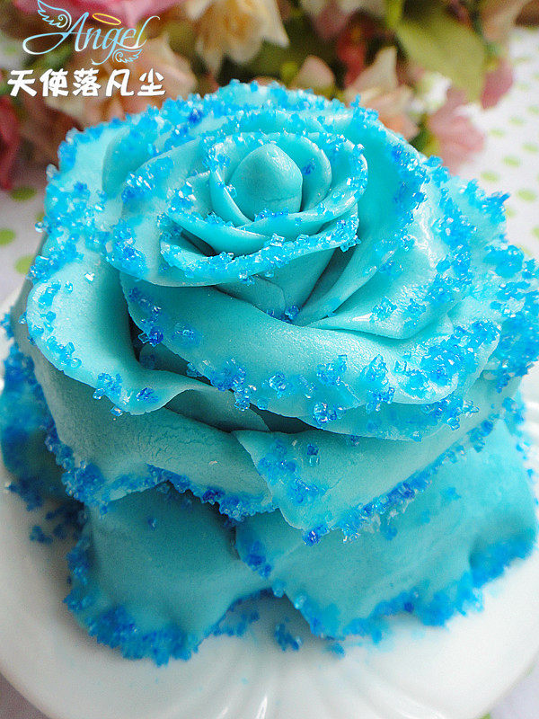 藍色妖姬翻糖蛋糕