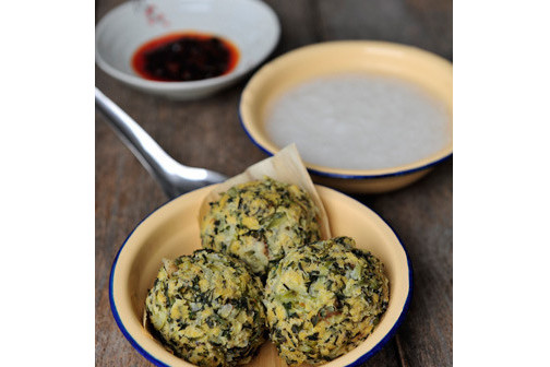薺菜豆沫球 薺菜豆沫球