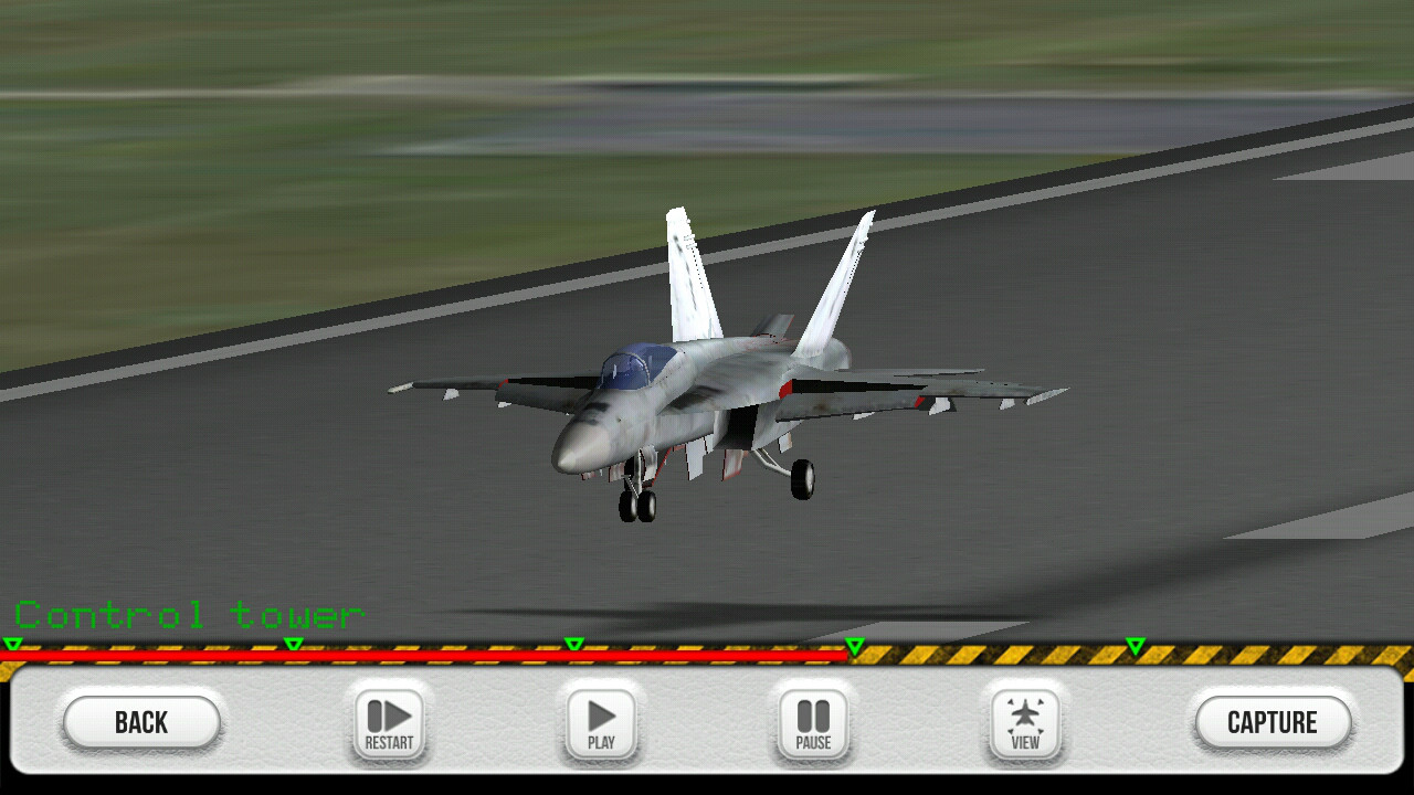 F18艦載機模擬起降