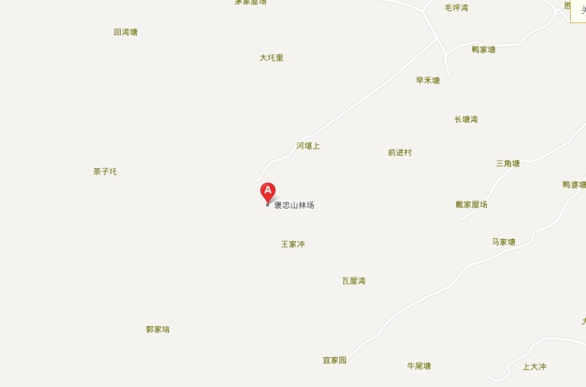 湘鄉褒忠山百度地圖位置