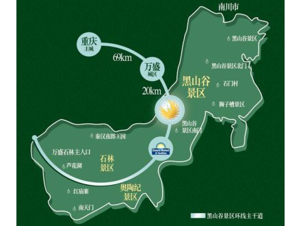 天籟谷國際度假區位置圖