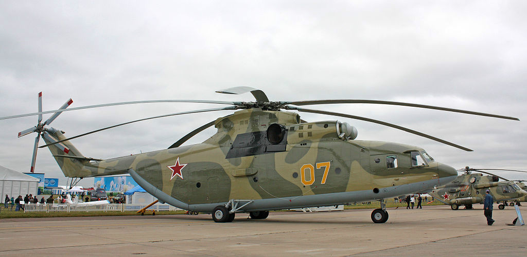 MAKS-2009展示的軍用“米-26”直升機