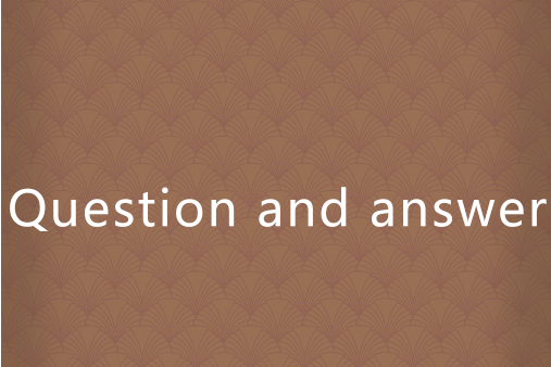 Question and answer Question and answer