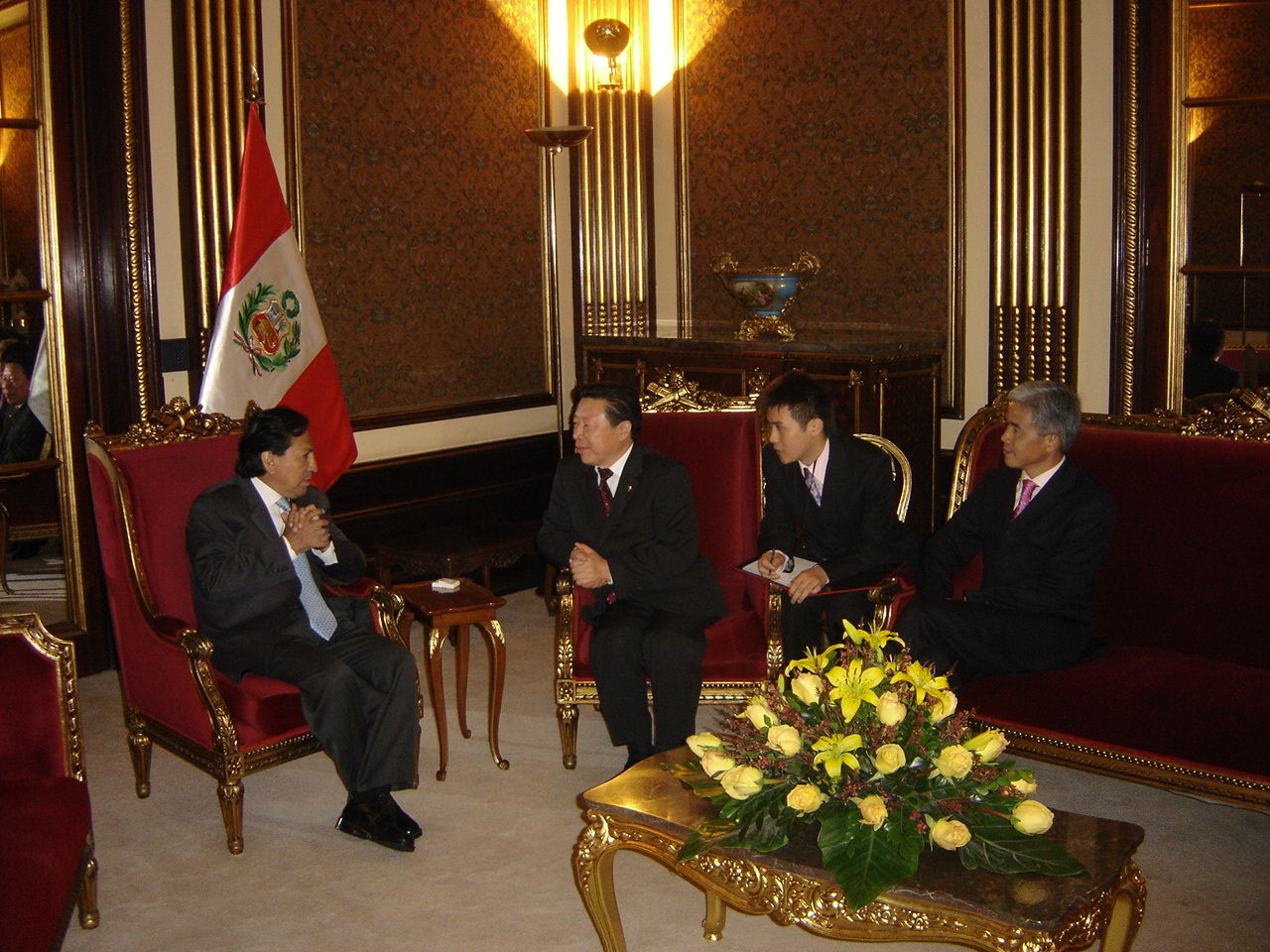 秘魯總統托萊多會見孫家正