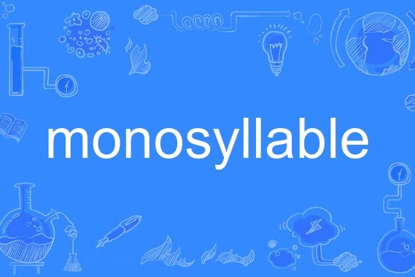 monosyllable monosyllable