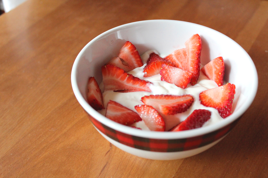 自製草莓優酪乳