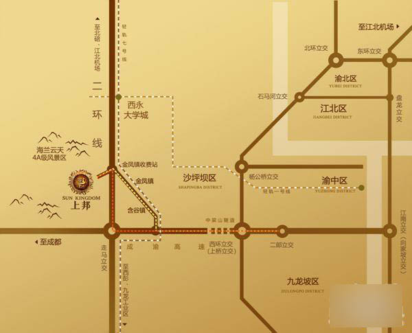 上邦國際社區——交通圖