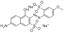 7-氨基-4-羥基-3-[（4-甲氧基-2-磺基苯基）偶氮]-2-萘磺酸雙鈉鹽