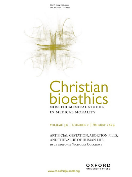 Christian bioethics: Non - Ecumenical Studies in Medical Morality Christian bioethics: Non - Ecumenical Studies in Medical Morality