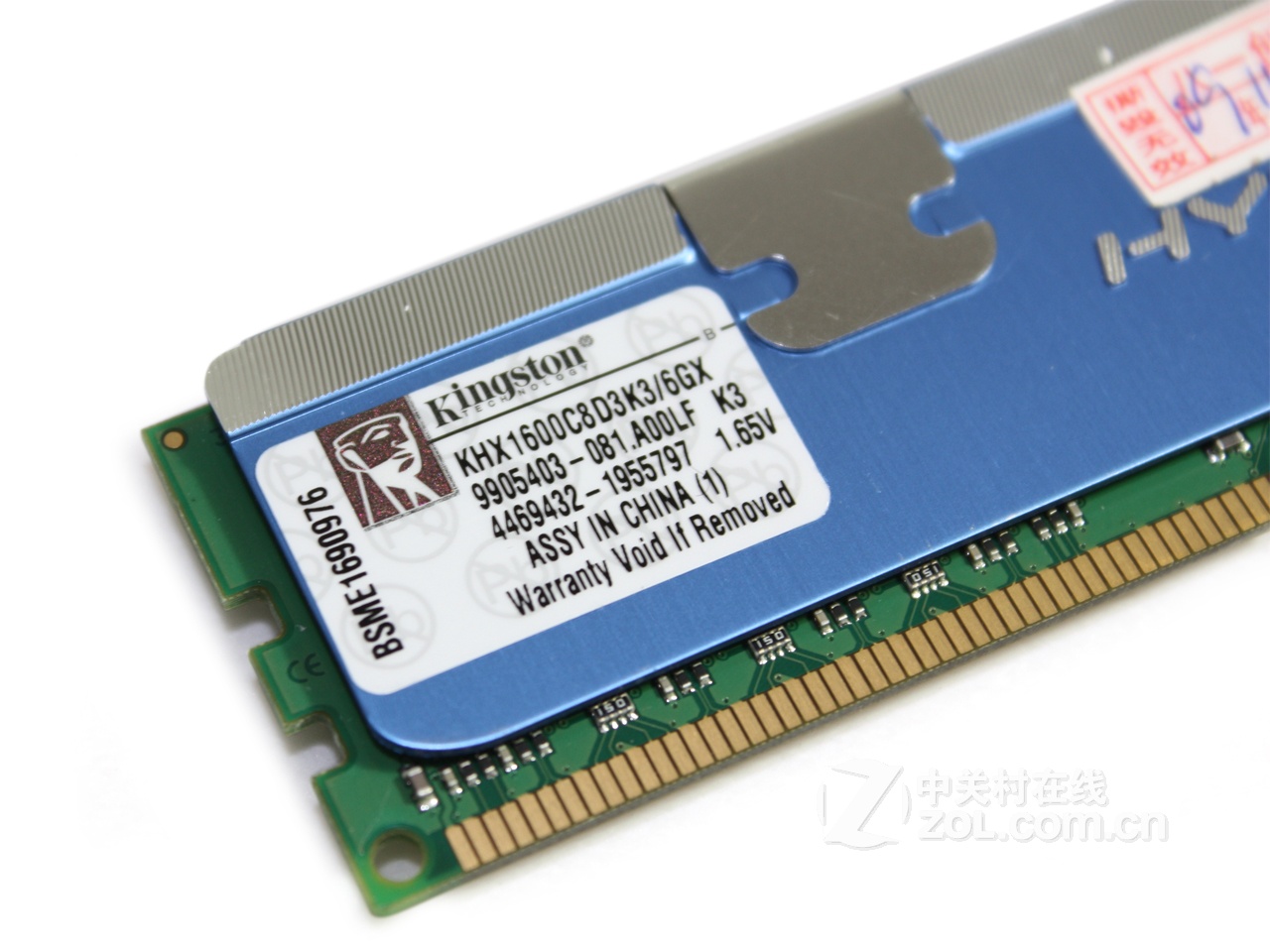 金士頓 HyperX 6GB DDR3 1600（三通道套裝/KHX1600C8D3K3）