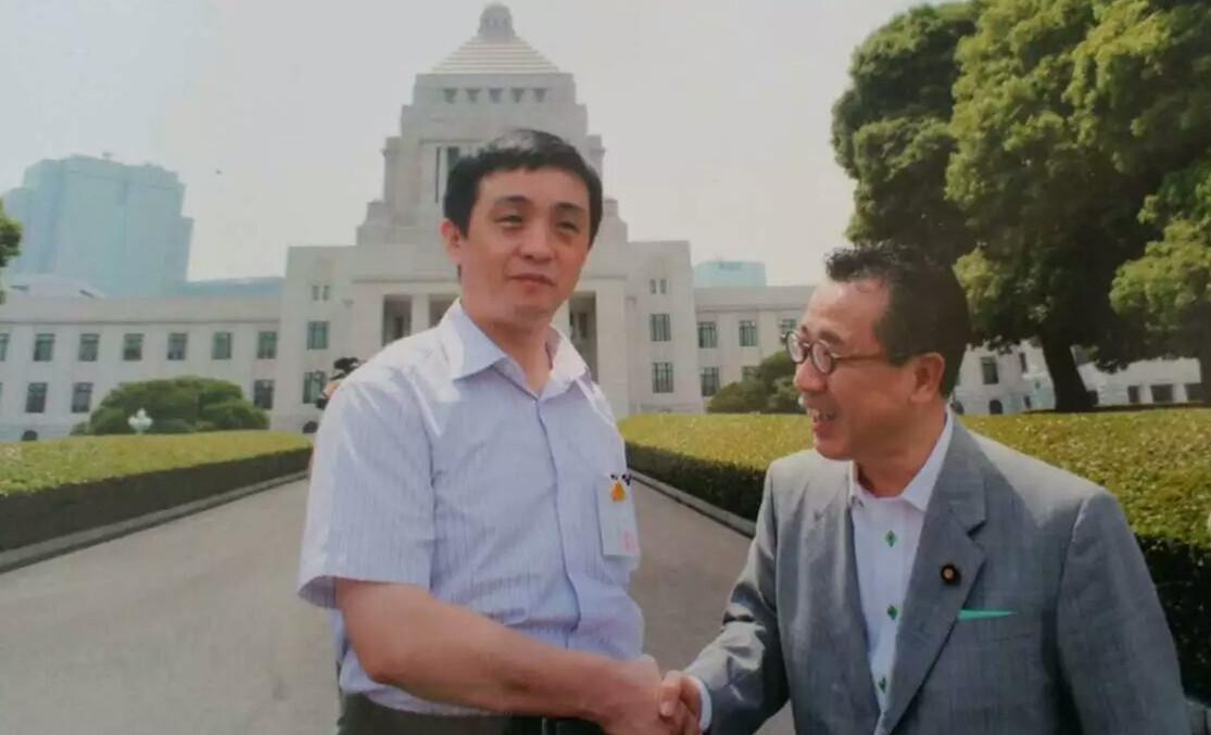 唐朝在日本國會拜訪日本改革新黨主席