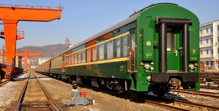 出口朝鮮的綠皮車塗裝25G型客車