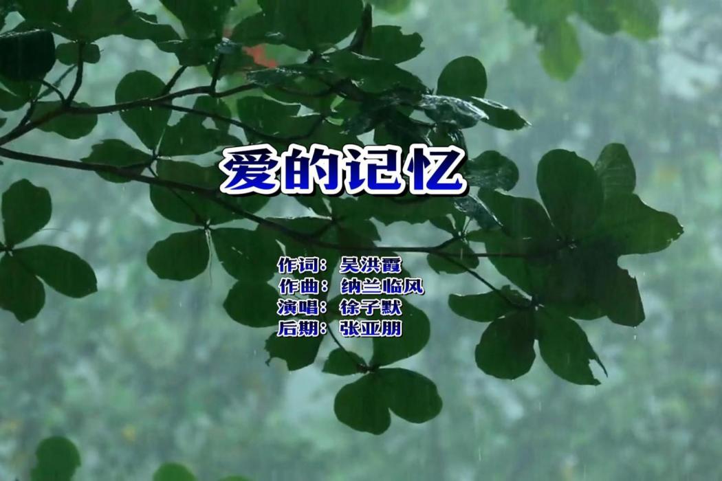 愛的記憶(吳洪霞作詞的歌曲) 愛的記憶(吳洪霞作詞的歌曲)