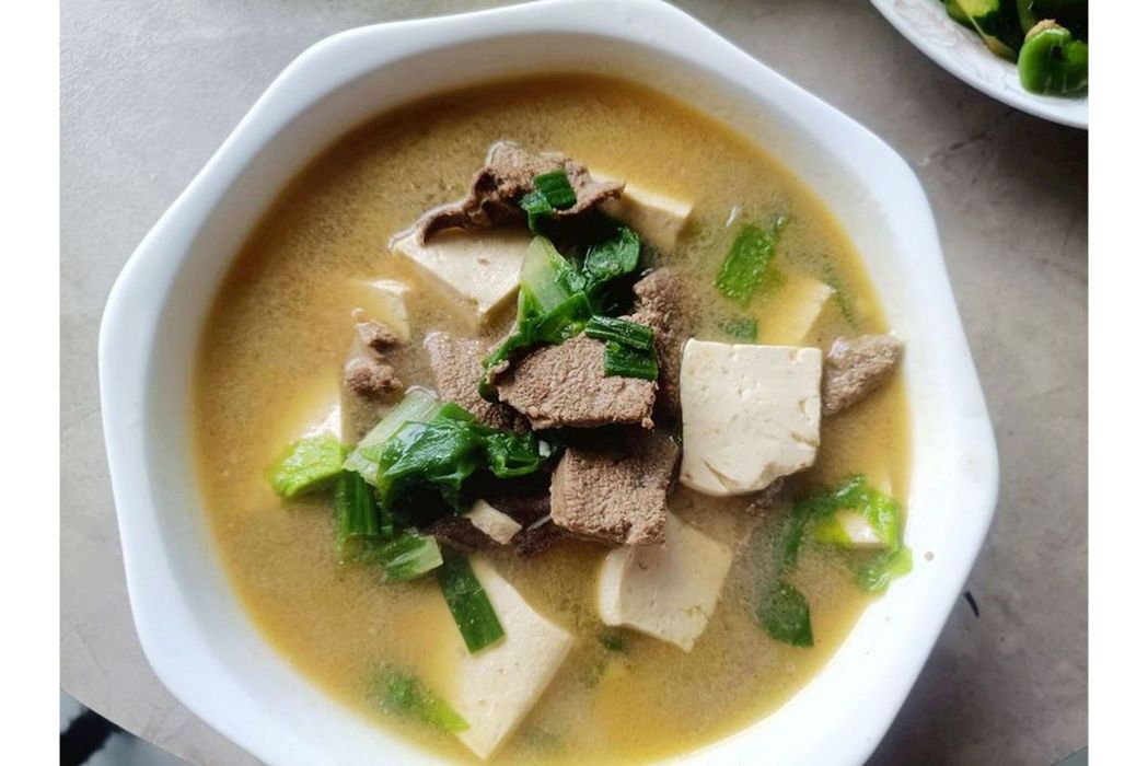 豆腐燒豬肝 豆腐燒豬肝