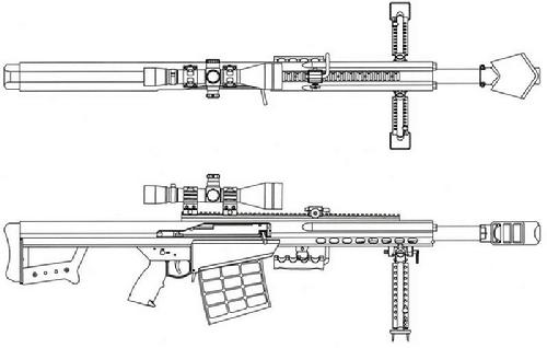 M109狙擊步槍分解圖