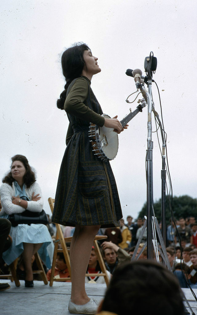 Hedy at Newport Folk Festival,1964