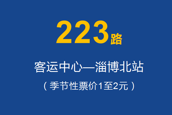 淄博公交223路 淄博公交223路