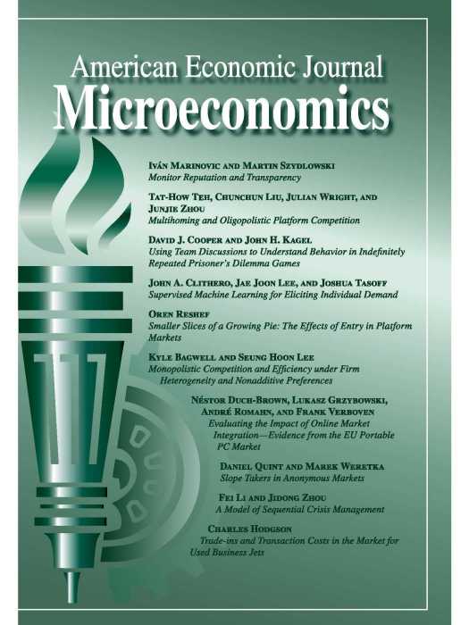 American Economic Journal: Microeconomics