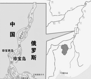 珍寶島自然保護區位置圖