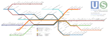 紐倫堡總站的快鐵及捷運網圖