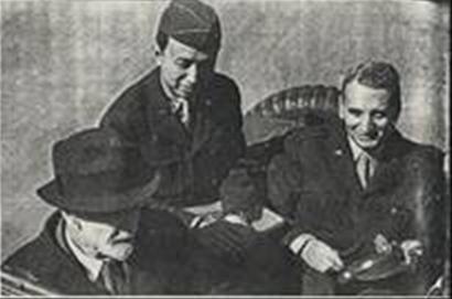 馮·卡門與錢學森 左為空氣動力學之父普朗特