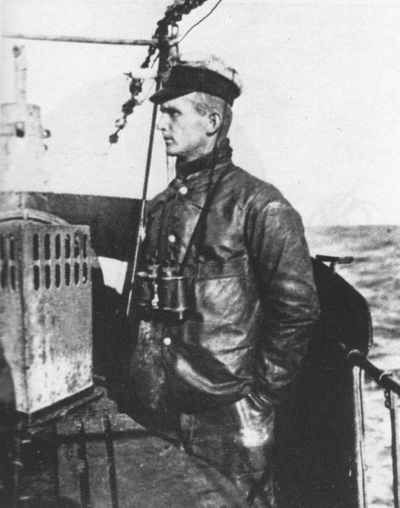 一戰時在潛艇服役的鄧尼茨