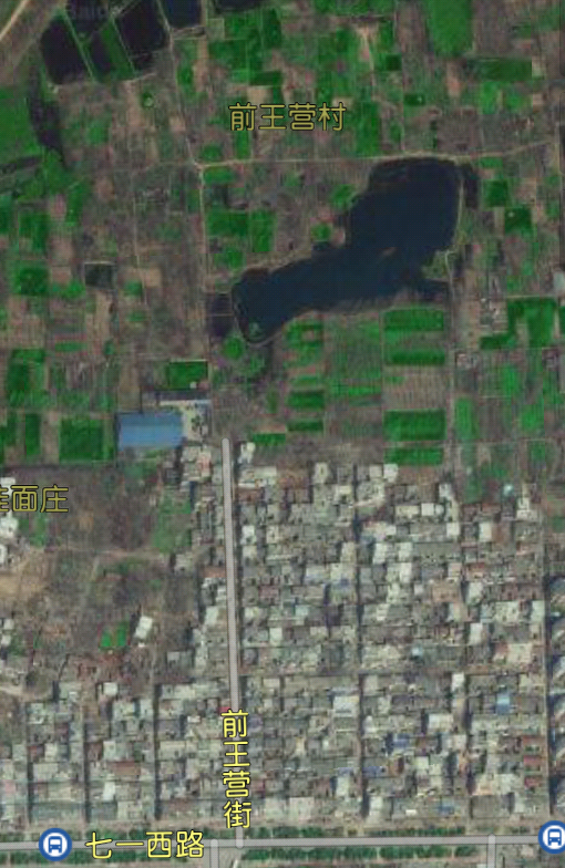 前王營社區衛星圖片