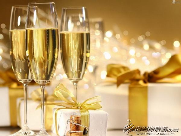 俄羅斯新年香檳慶祝