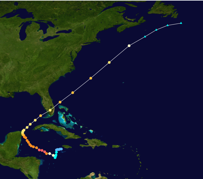 颶風路徑圖