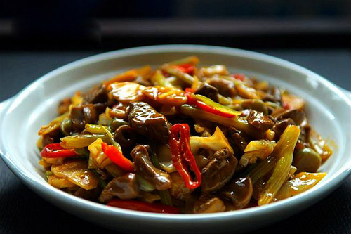 泡菜炒鴨 泡菜炒鴨