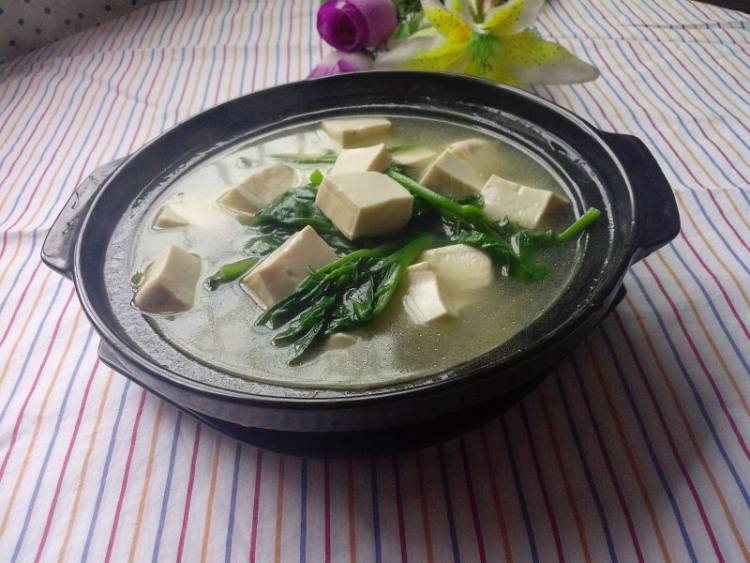豆腐木耳菜湯