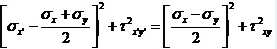 圖2莫爾圓方程