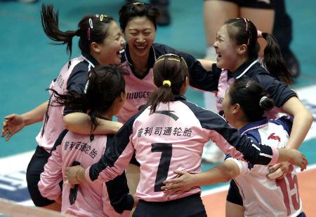 女排聯賽總決賽天津隊奪冠 團結是勝利之本