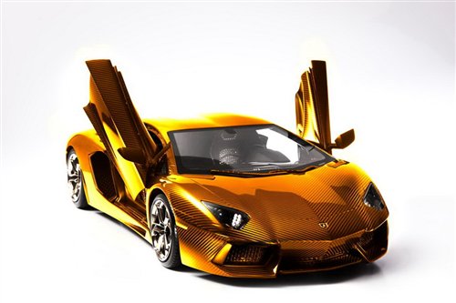蘭博基尼Aventador黃金模型