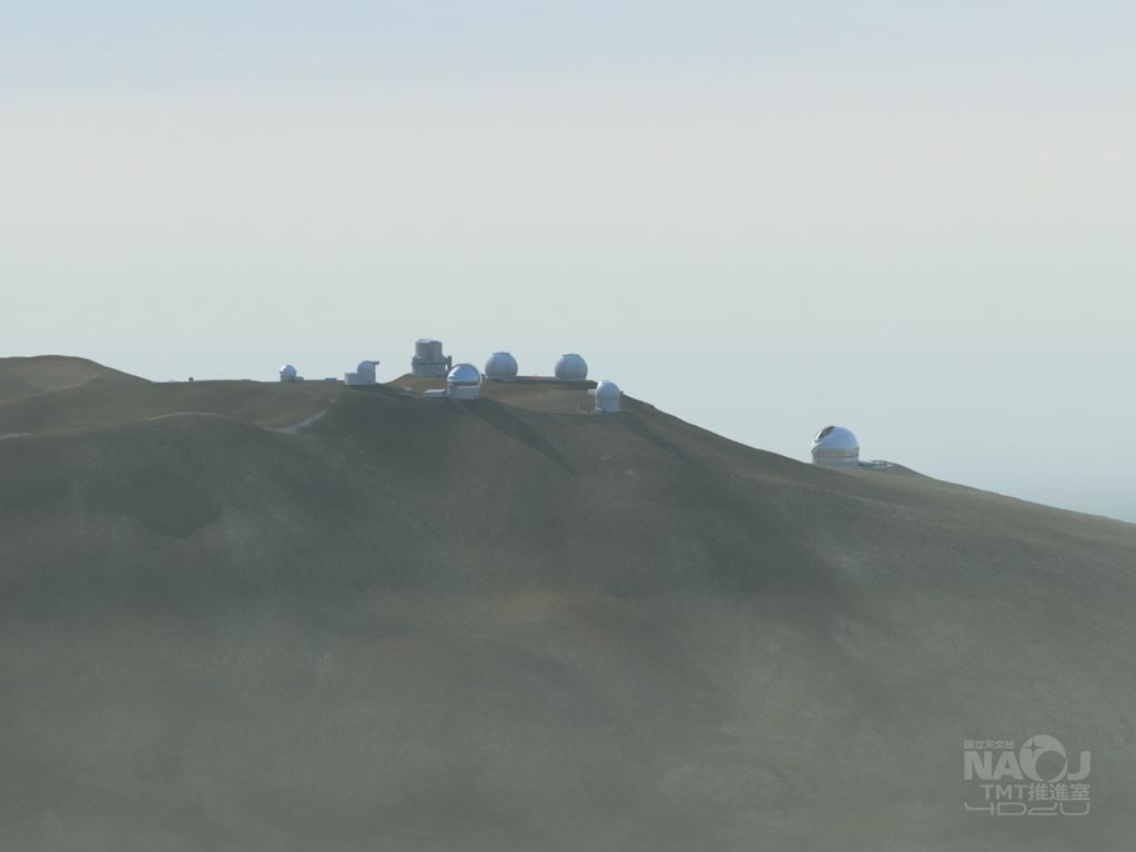 已建成13座天文設施的莫納克亞山頂