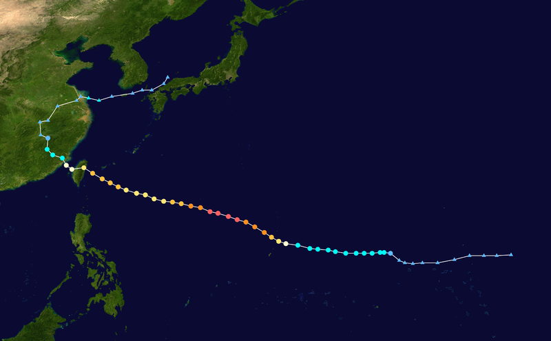 颱風蘇迪羅    路徑圖