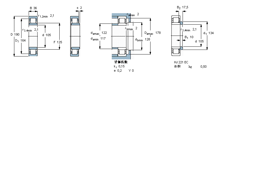 SKF NU221ECML軸承 SKF NU221ECML軸承