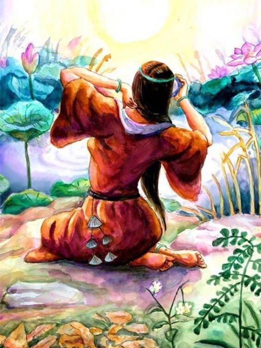 嫫母磨鏡 嫫母磨鏡