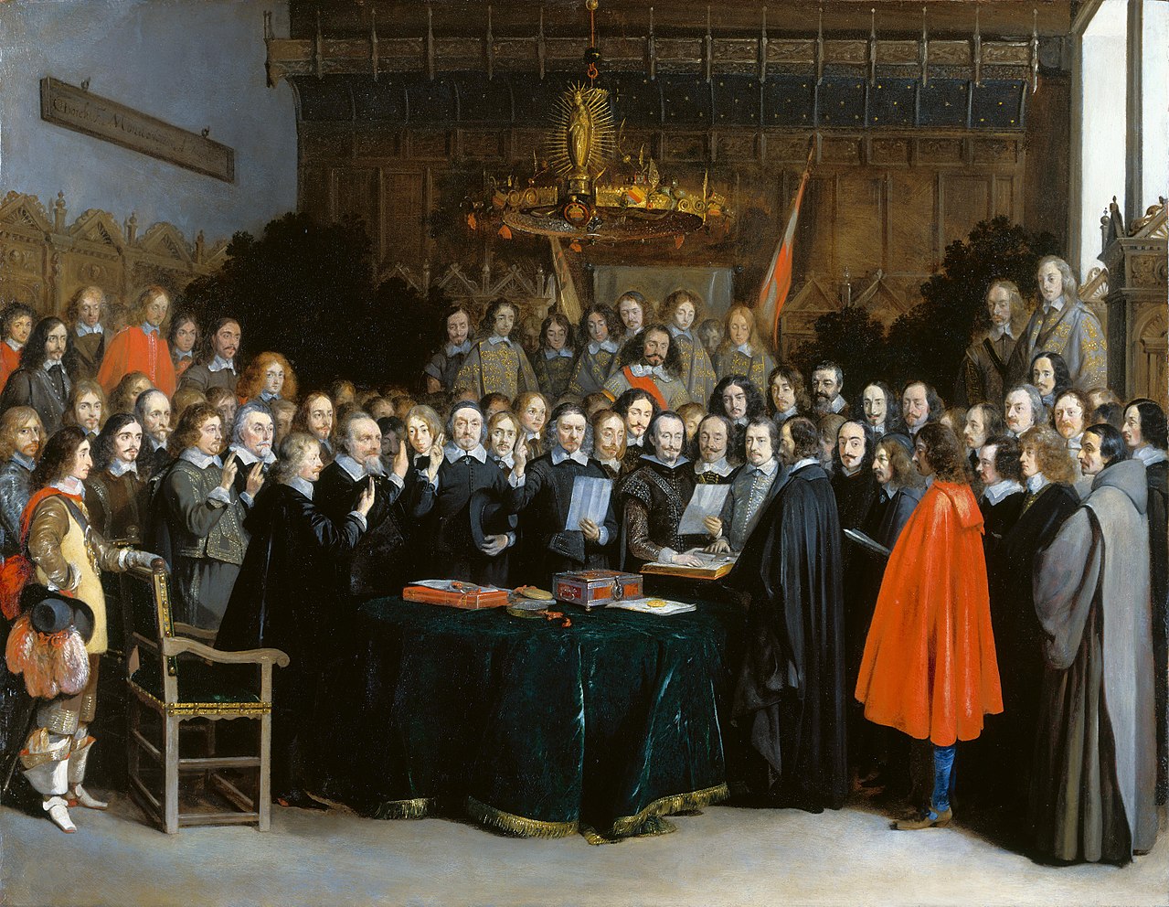 威斯特伐利亞條約簽訂油畫