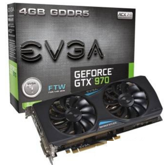 EVGA GTX 970 4G Dual FTW w/ACX 2.0 coole EVGA GTX 970 4G Dual FTW w/ACX 2.0 coole