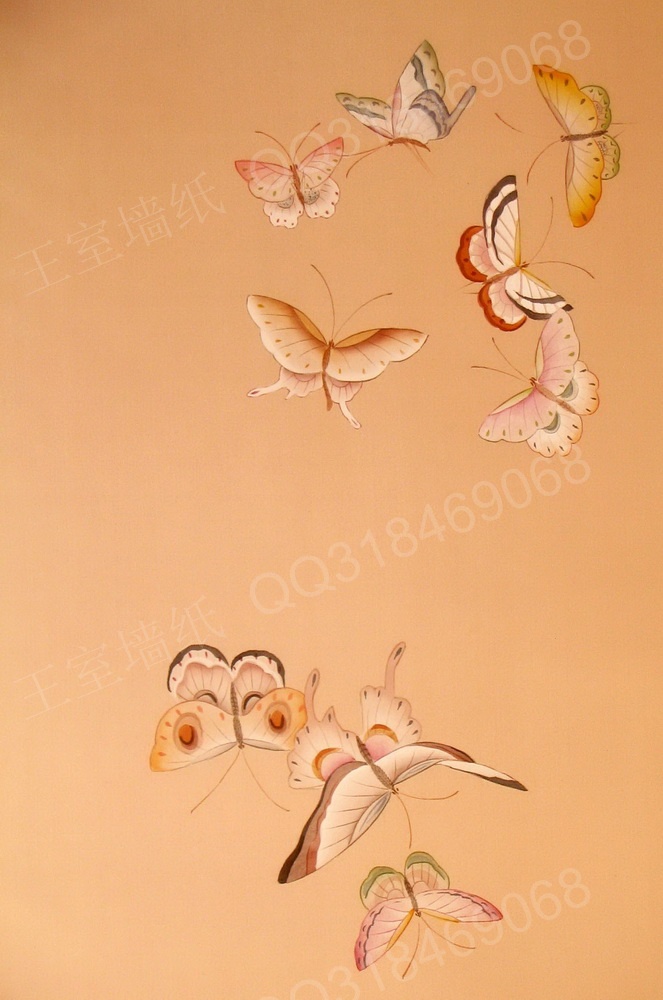 彩繪牆畫 蝴蝶
