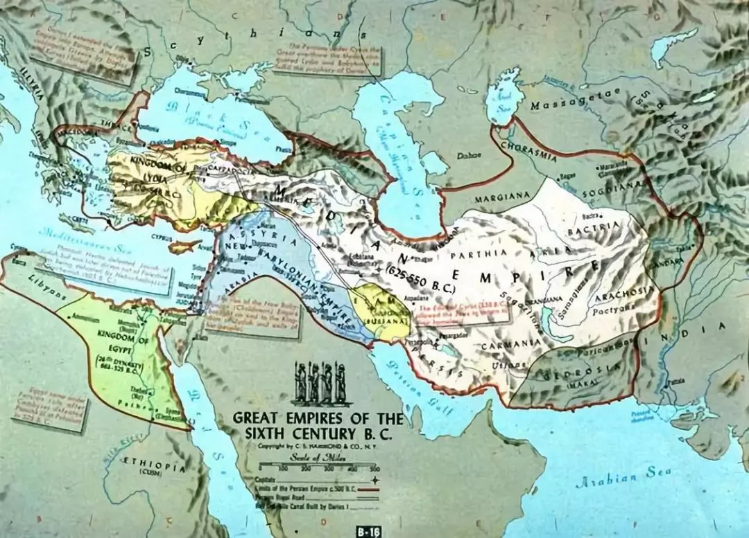 強大的波斯帝國已經控制了當時的主要文明區域