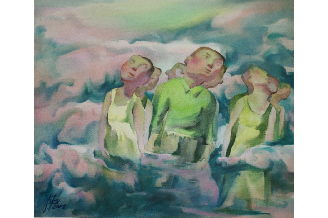 雲圖(王翼菲紙本水彩作品) 雲圖(王翼菲紙本水彩作品)