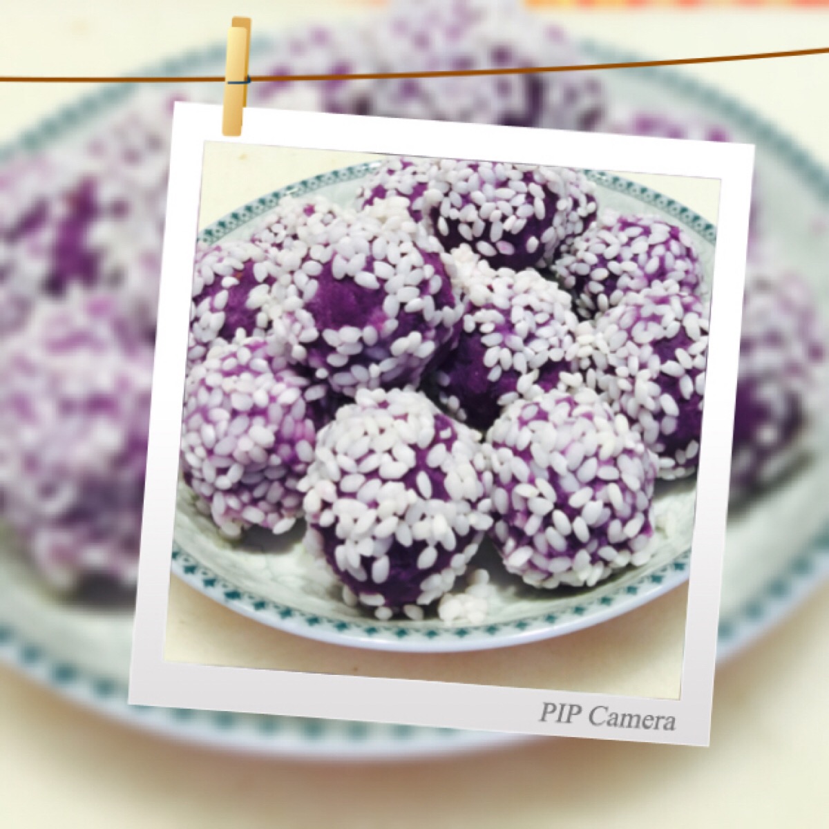 紫薯糯米糰