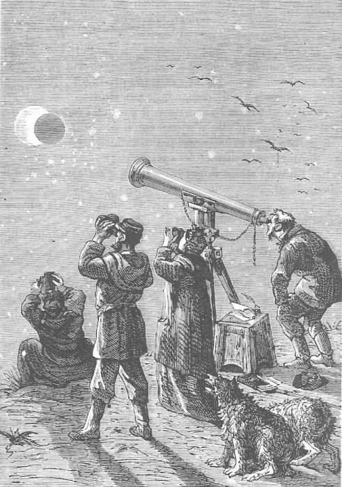 小說路原版插圖：觀測日食