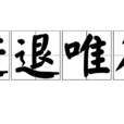 進退唯谷 進退唯谷